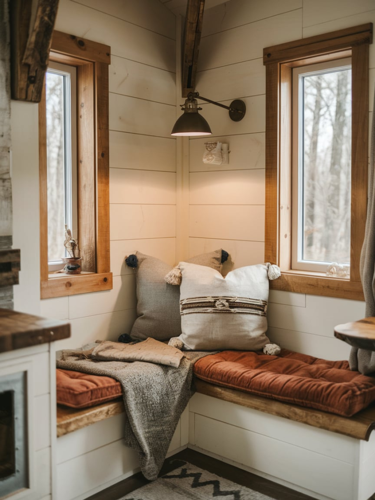Coffee table reading nook