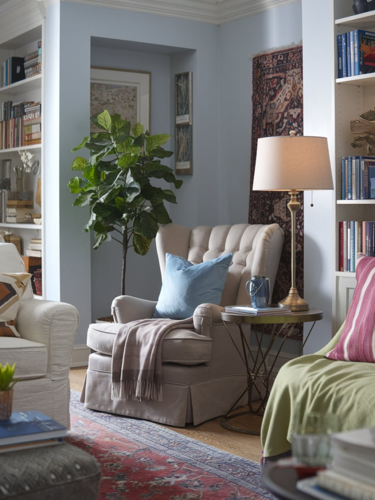 Daybed reading nook