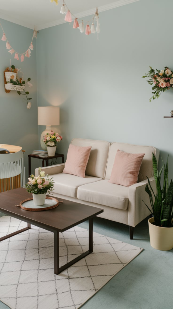 Patterns and textures in small apartment