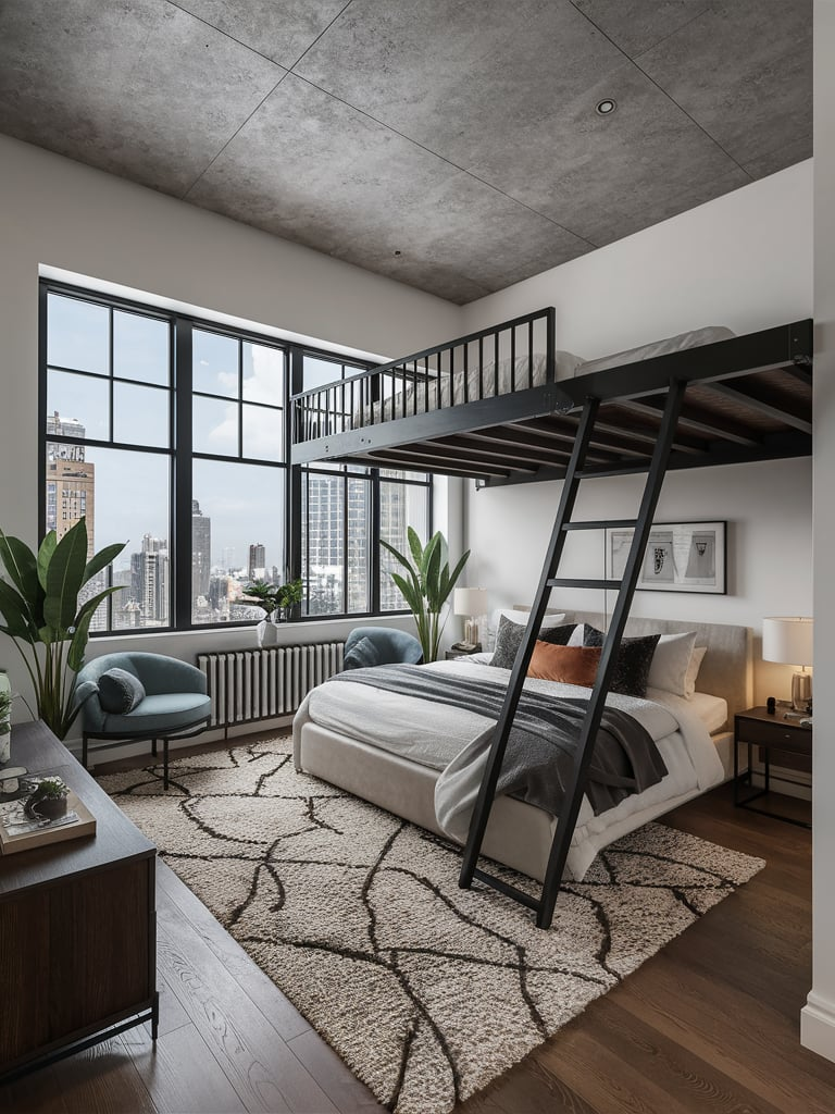 Vertical storage in loft