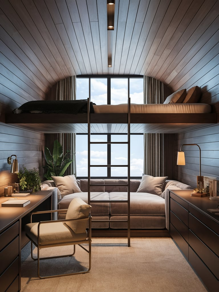 Home office in loft