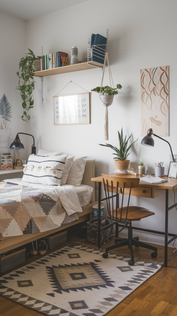 String lights creating cozy ambiance