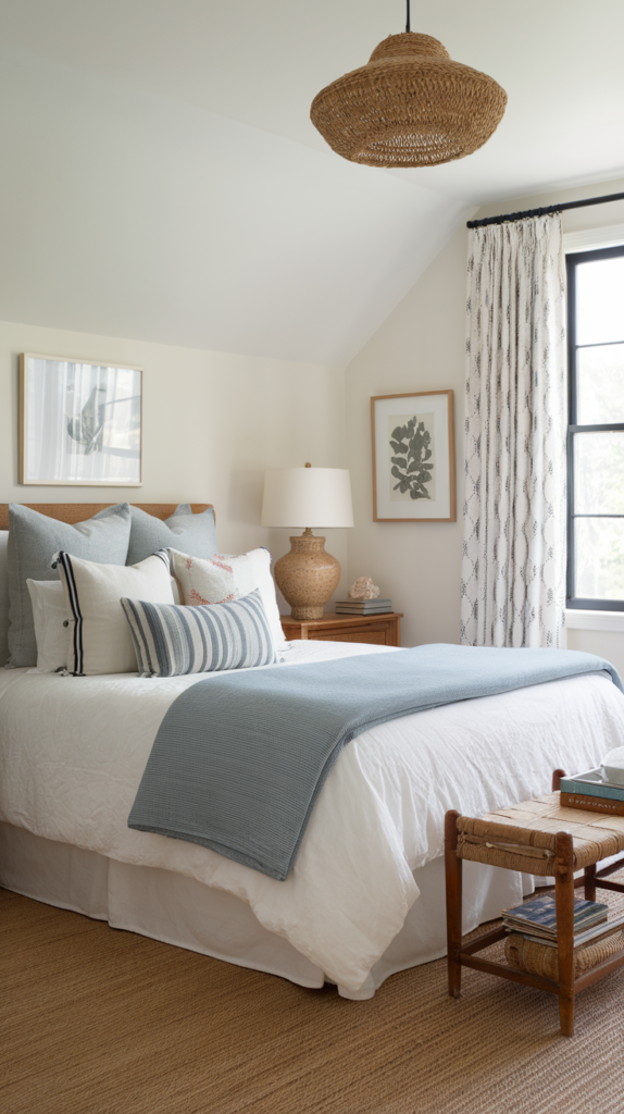 Small desk setup for studying