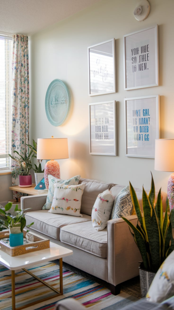 Cozy layered lighting