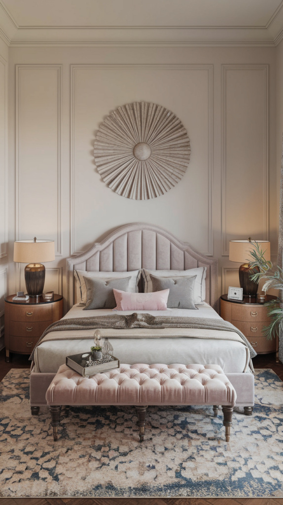 Metallic decor accents