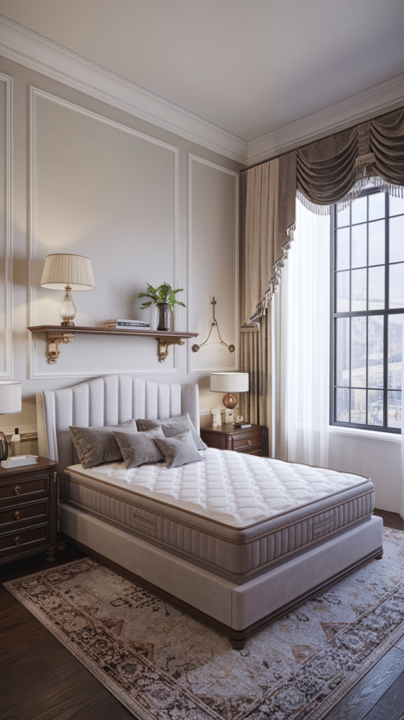 Bold wallpaper feature wall