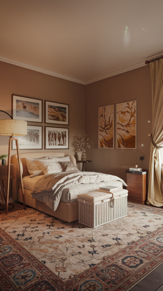 Calming bedroom atmosphere