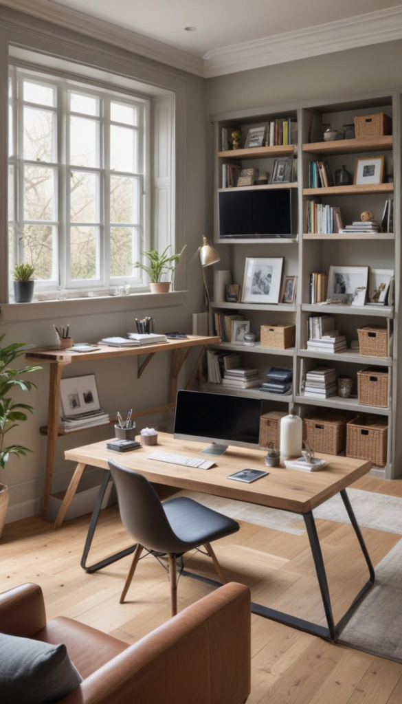 Open Shelving Home Office