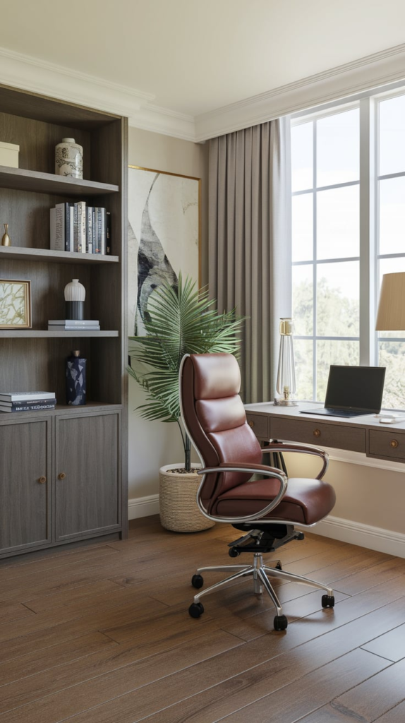 Statement wall in home office