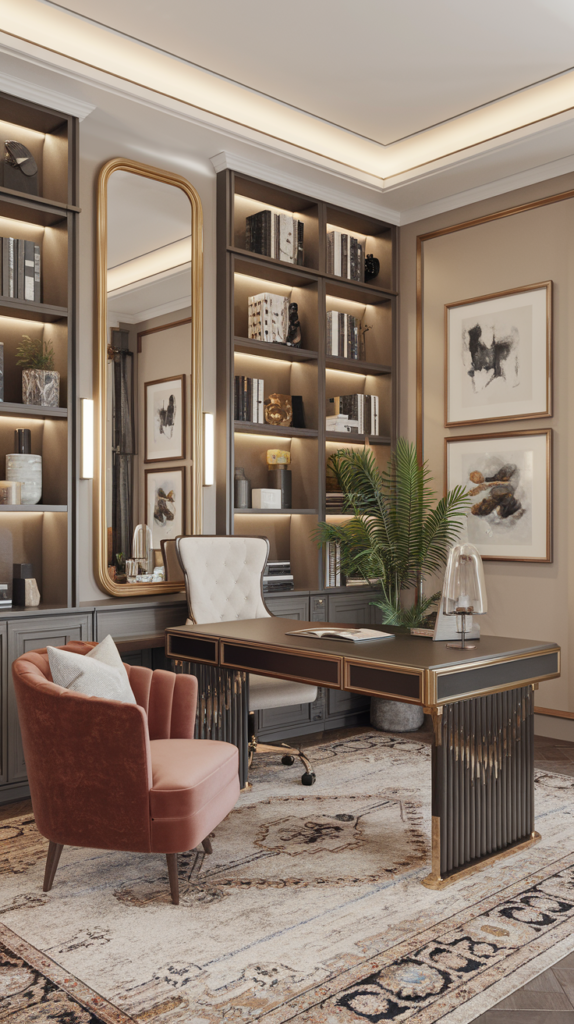 Relaxation corner in home office