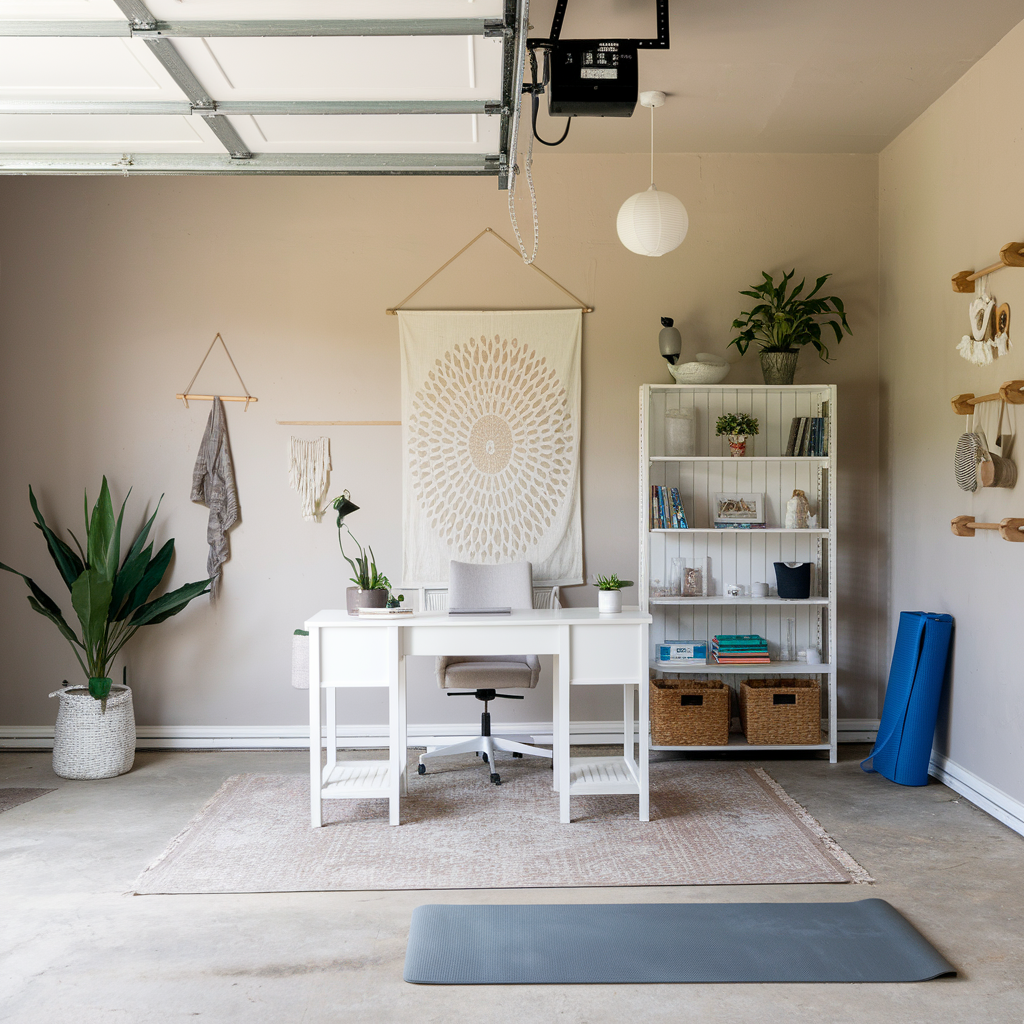 Home office gym combo layout