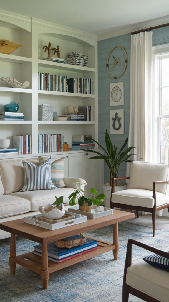 Home office with indoor plants