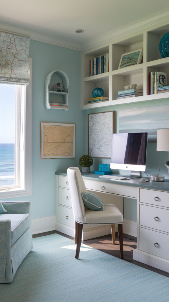 Monochrome home office