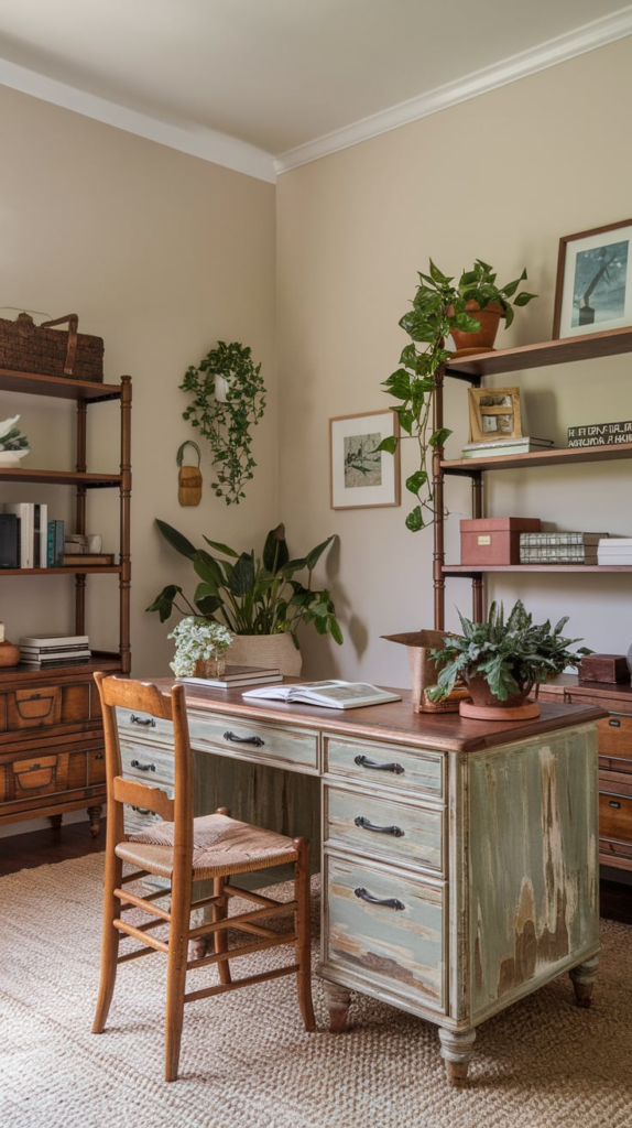 Rustic home office