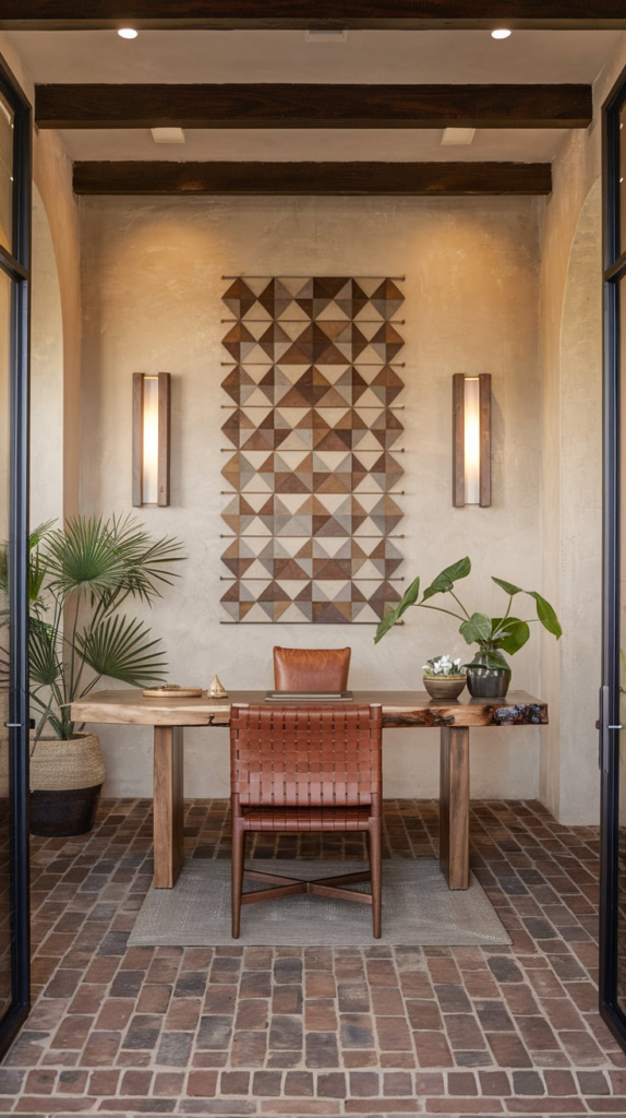 Desk near window for natural light