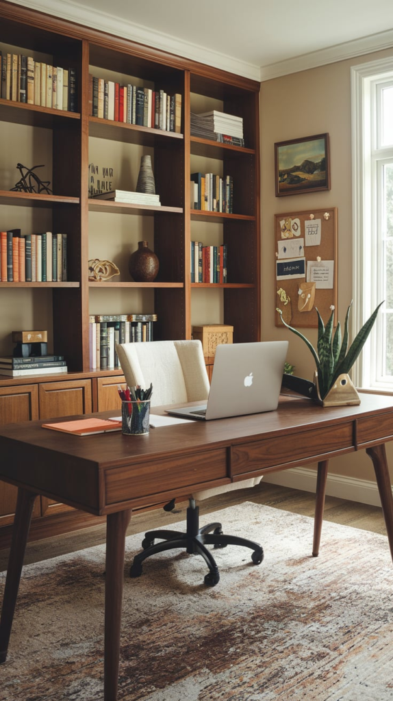 Organized and inspiring home office