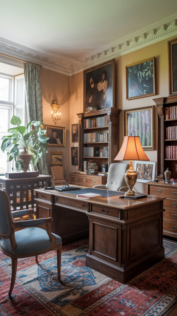 Floral decor in office