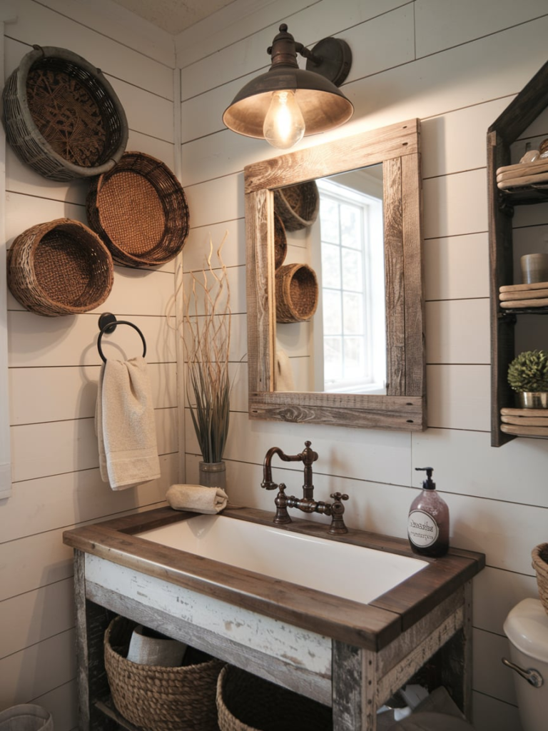 Brass bathroom fixtures