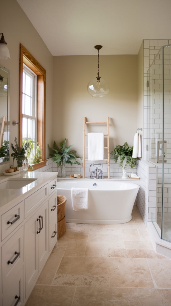 Retro bathroom lighting