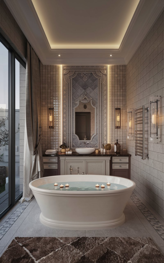 Wooden bathroom accessories