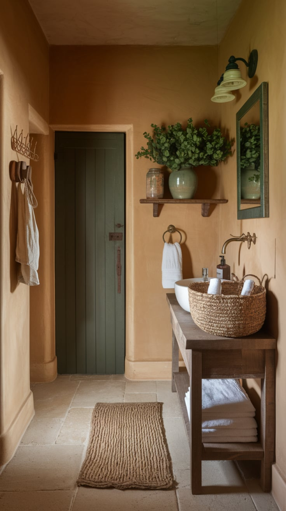 Vintage bathroom storage