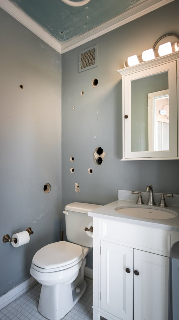 Light colored bathroom