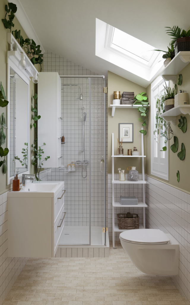 Compact bathroom fixtures