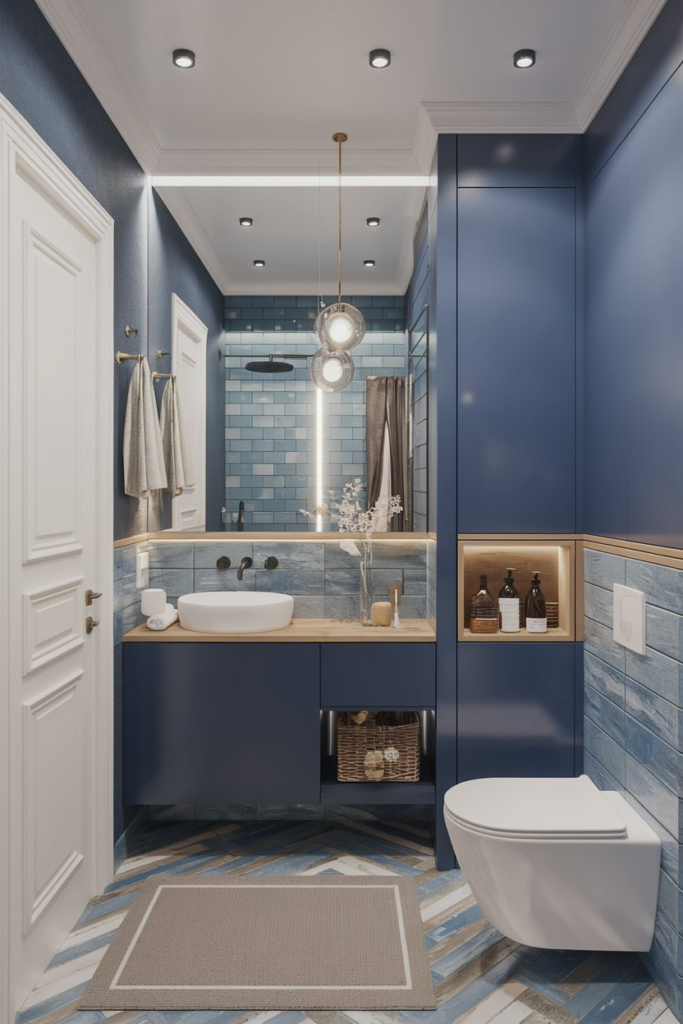 Layered bathroom lighting