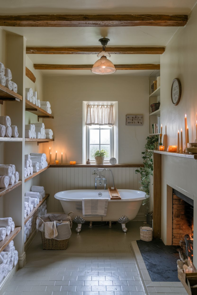 Antique framed mirror