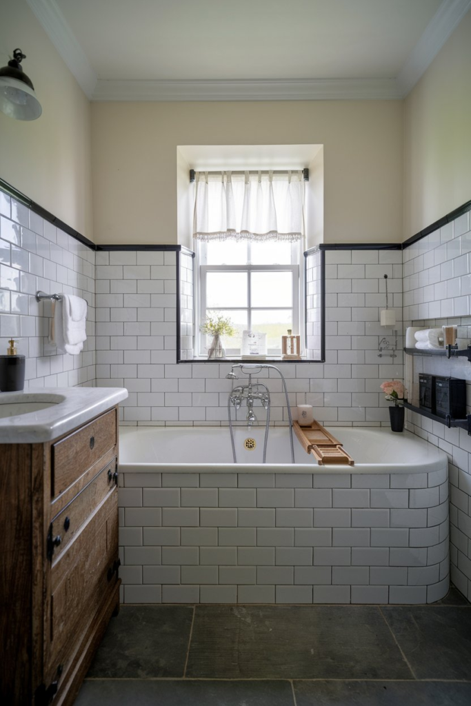 Vintage brass bathroom faucet