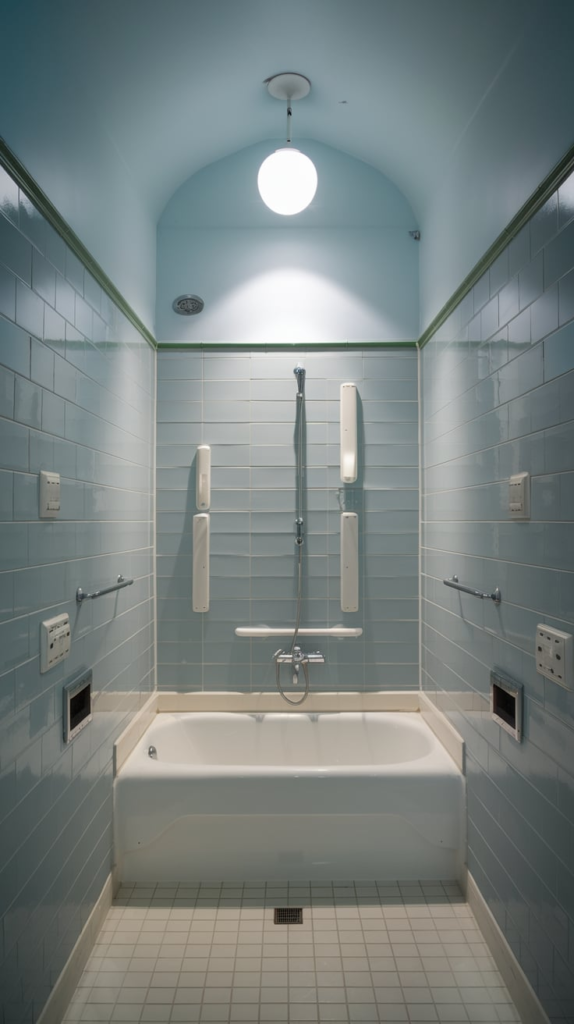 Modern floating bathroom vanity