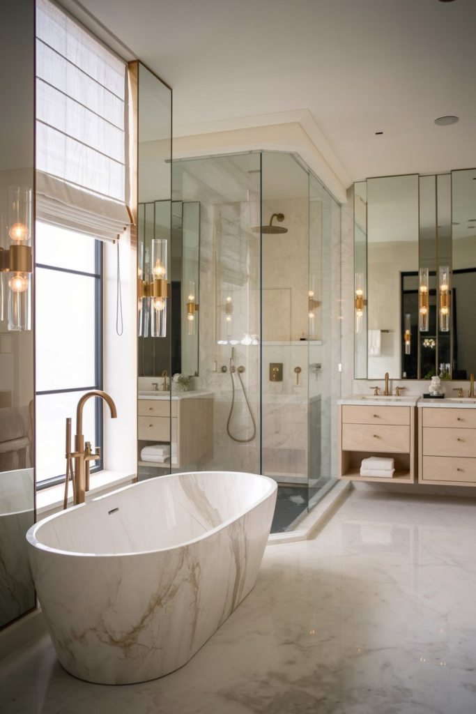 Wall-mounted bathroom faucet with vessel sink