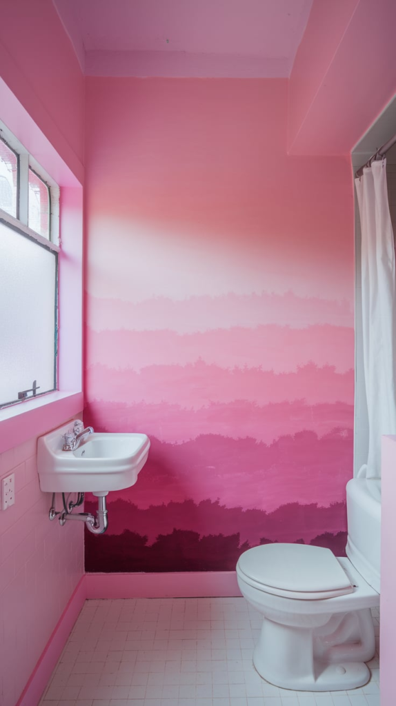 Bathroom with marble accents