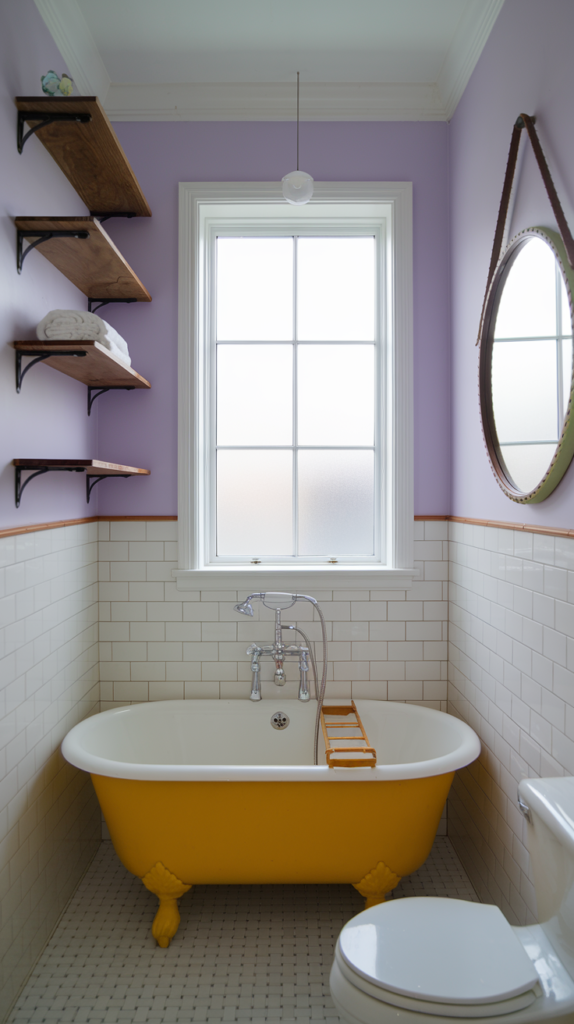 Bathroom with smart storage solutions