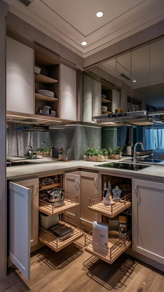 Drawer dividers in pantry
