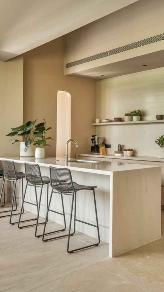 Custom wine bar in kitchen