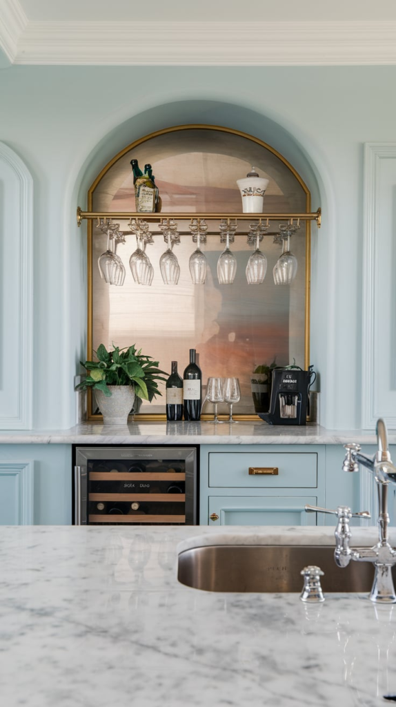 Adjustable height kitchen bar