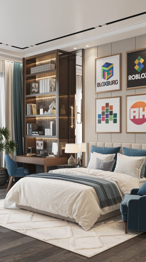 Rustic Cabin Minecraft Bedroom