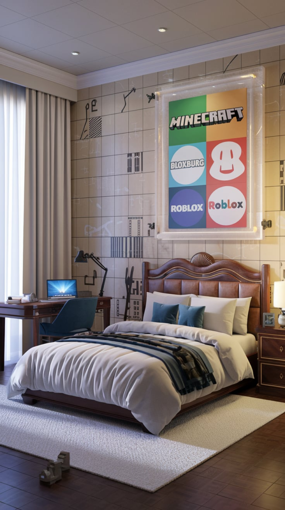 Loft Style Minecraft Bedroom