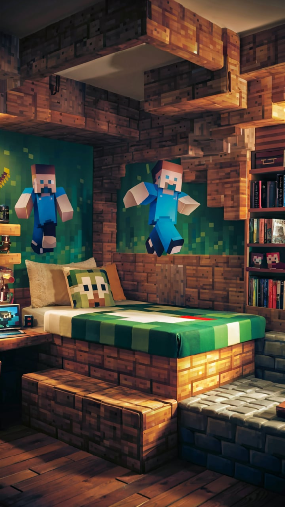 Treehouse Minecraft Bedroom