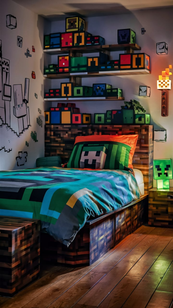 Gamer Minecraft Bedroom