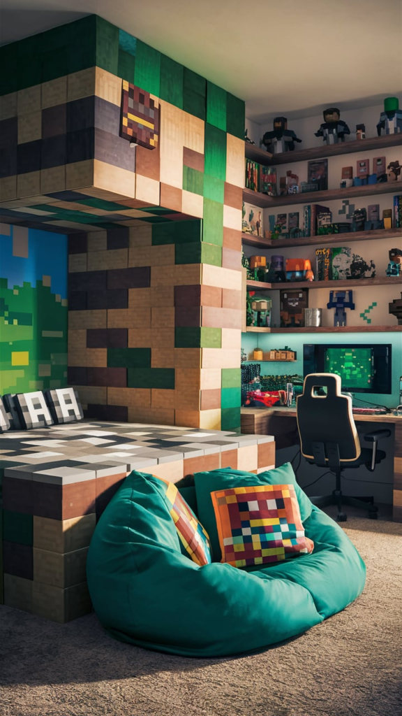 Space Station Minecraft Bedroom