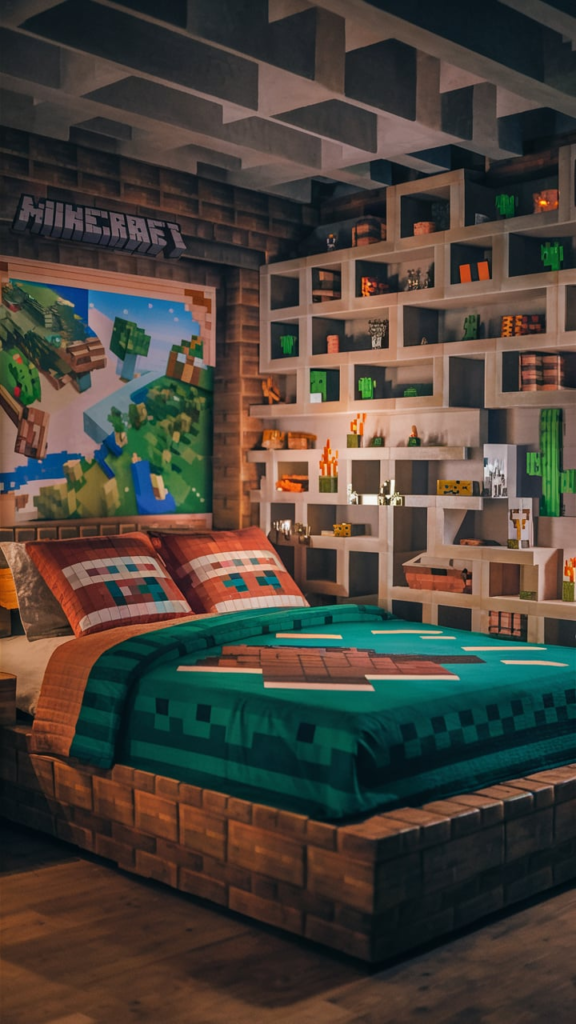 Nether Minecraft Bedroom