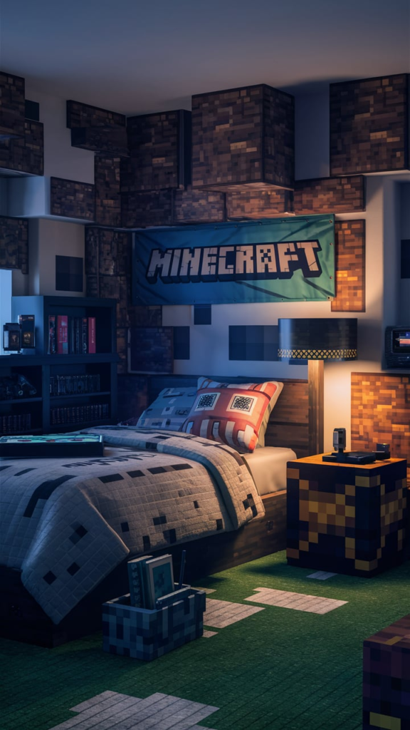 Farmhouse Minecraft Bedroom