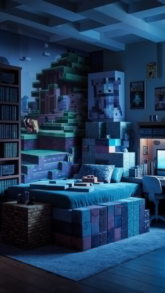Steampunk Minecraft Bedroom