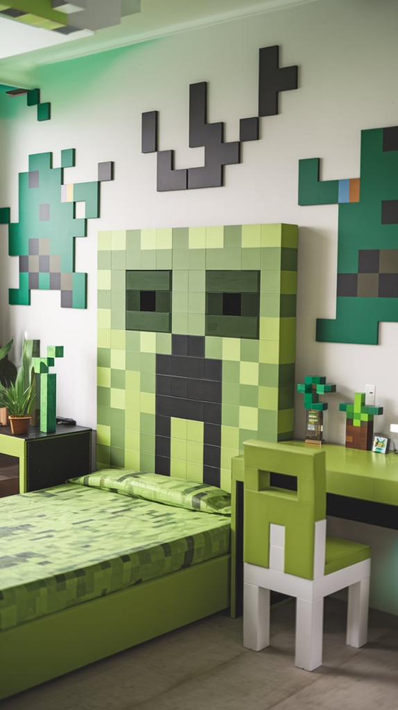 Winter Minecraft Bedroom