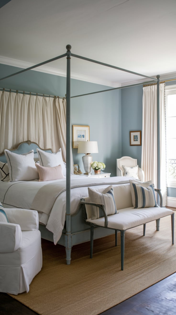 French blue lighting fixtures