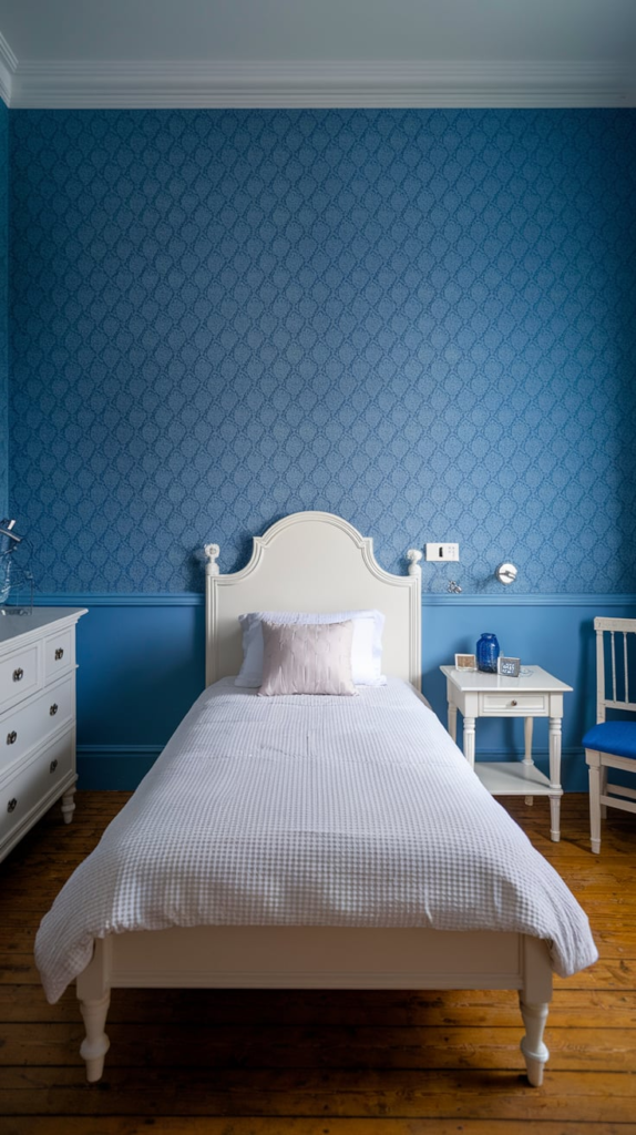 Seasonal French blue accents