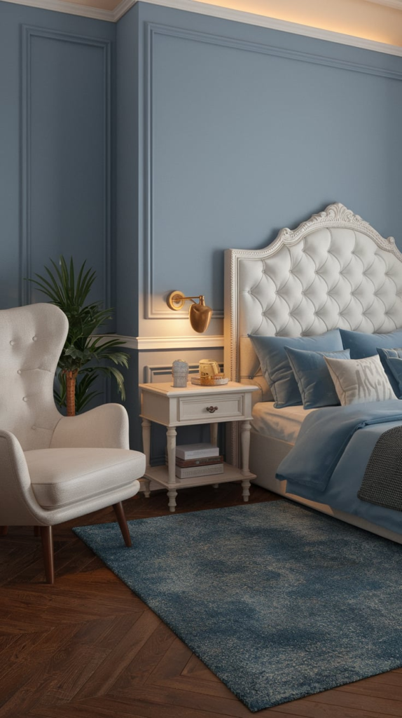 French blue doors and windows