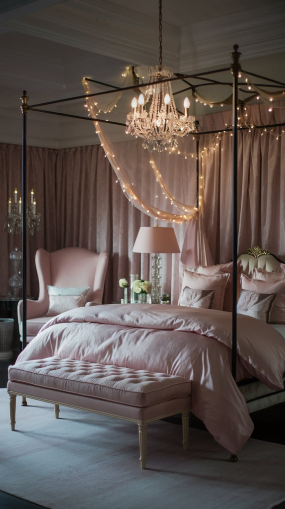 Seasonal decorations with fairy lights